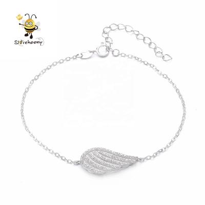 China Silver Angel Wings Bracelets Findings For Jewelry 925 Sterling Silver Silver Angel Wings Bracelets Jewelry Findings Angel Wings Bracelets For Jewelry for sale