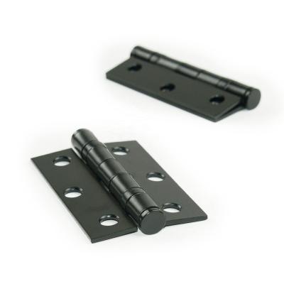 China Contemporary Hinge 3*2*2 Ball Bearing 3 Inch Black Paint Tip Hinge Door Furniture Wood Hinges for sale