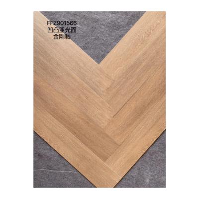 China Wood Concave-convex Matte Grain Gloss Diamond Hot Sale 150*900mm Europe Ceramic Tile for sale