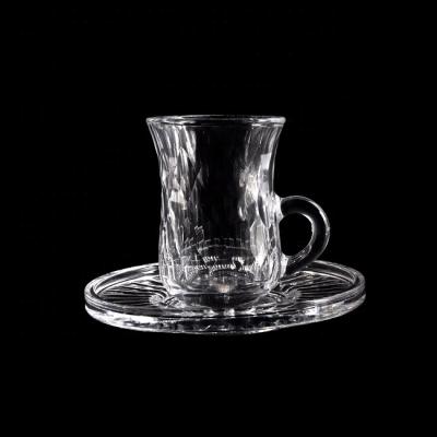 China Sustainable Reusable Borosilicate Glass Tea Glass Cups Tea Cup Drinking Glasses for sale