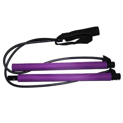 China Durable Body Exerciser Portable Resistance Bar With Resistance Pilates Rope for sale