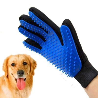 China Sustainably Upgrade 255 Brush Tips Pet Grooming Glove Soft Deshedding Glove for sale