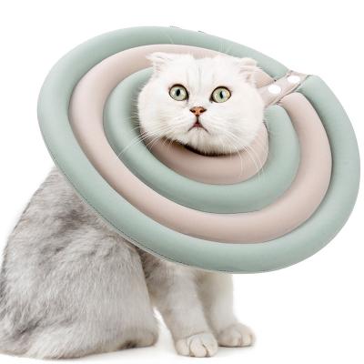 China Sustainable Pet Collar Personalized Adjustable Anti Bite Pet Elizabethan Collar For Dogs Cats for sale