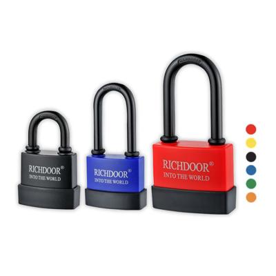 China Color Plastic Shipping Container Padlock Waterproof Waterproof Seal Security Padlock With 3 Keys for sale