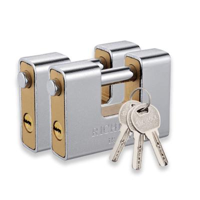 China Waterproof Heavy Duty Armored Steel Cabinet Locker Padlock Rectangular Stainless Steel Padlock for sale