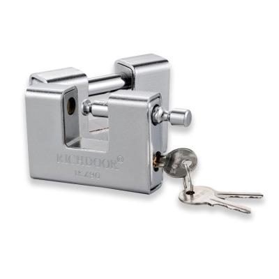 China Full Waterproof Brass Armored Stainless Steel Anti Rust Hardened Steel Padlock Cylinder Lock Rectangle Padlock for sale