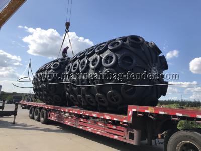 China Marine Pneumatic Rubber Fender Bumper For Ship And Dock Protection 50kpa 80kpa for sale