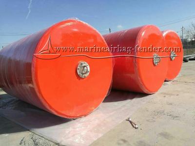 China 30-120Kg/m3 Floating Foam Fender with Hot Galvanized / Stainless Steel Chain Net for sale