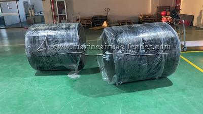 China Black EVA Foam Filled Fenders Flange Type For Boat And Yacht for sale