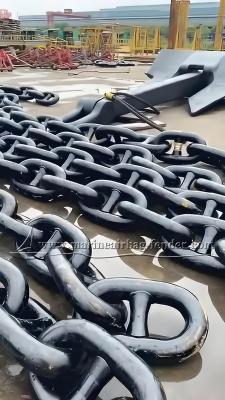 China Corrosion Resistant Mooring Chain Galvanized Carbon Steel Ship Anchor Chain for sale