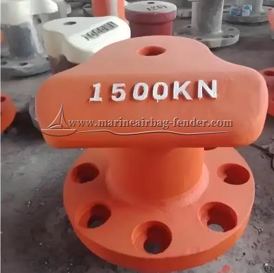 China Weather Resistant Painted Steel Docking Bollard , High Durability Marine Bollard for sale