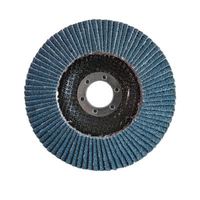 China Durable 115*22 mm Low Price Factory OEM Accepted Zirconia Oxide Abrasive Round Disc Fin Disc For Grinding Metal for sale