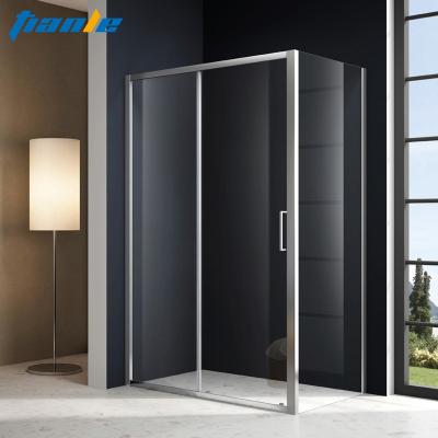 China Modern High Quality Modern Stainless Steel Handle Tempered Glass Shower Door Privacy Shower Room for sale