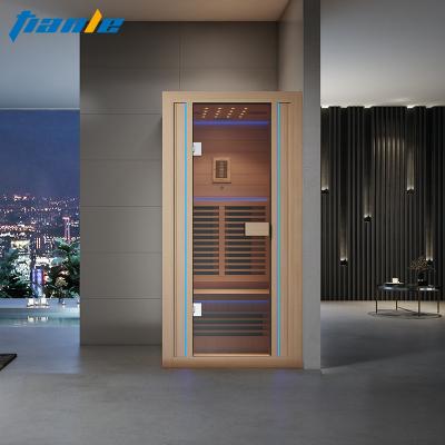 China Wholesale Computer Control Panel 1-2 Person Sauna Room Far Infrared Dry Sauna and Steam Combo Room for sale