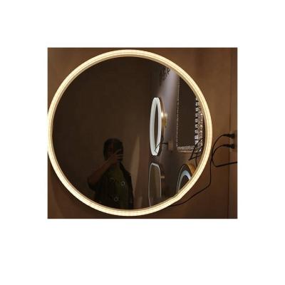 China Hotel Bathroom Illuminated Artistic Mirror Led Circle Design for sale