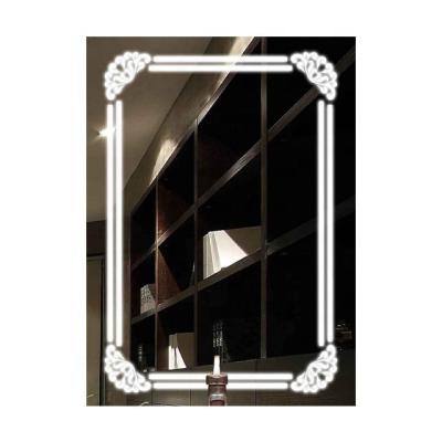 China Hotel Smart Anti Fog Led Bathroom Magnifying Mirror With Light Fixtures for sale