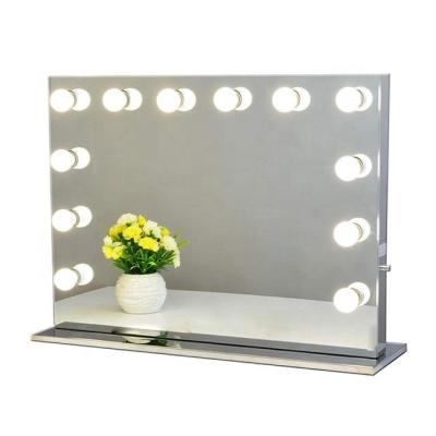 China 2019 Beautiful Girl Lit Dimming Hollywood Led Vanity Mirror for sale