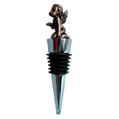 China Viable Custom Logo Metal Wine Bottle Plug /wine Bottle Stopper Wholesale for sale