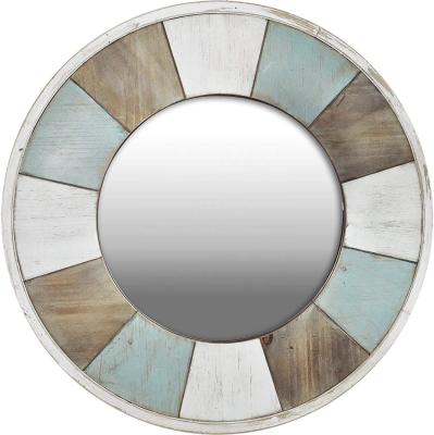 China Handcrafted Cottage Timbers Accent Wall Mirror, 27