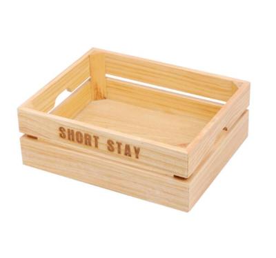 China Sustainable Pine Kitchen Bread Baking Wooden Box for sale