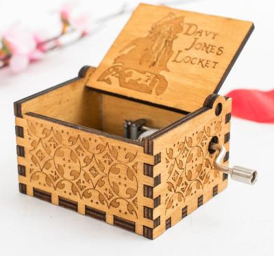 China Funny Gift Davy Jones Music Pendant Small Wooden Box for sale