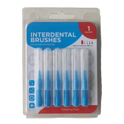 China Good Quality Eco-friendly Natural Biodegradable Oral Care Brush Interdental Brush Toothpicks Brush Colorful Interdental Brush for sale