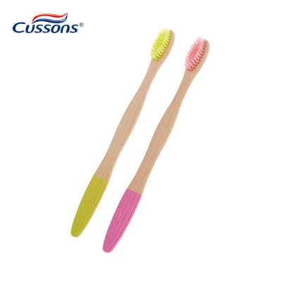 China Eco-friendly Natural Biodegradable CE Approved Organic Eco PBT Charcoal Stiffen Bamboo Toothbrush For Adult Kids for sale