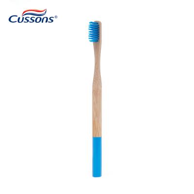 China 100% Natural Biodegradable Eco-Friendly Biodegradable Bamboo Toothbrush with Small Brush Head for sale