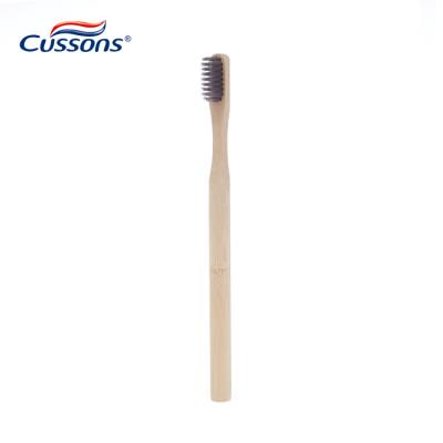 China Free Sample Natural Plant Eco-friendly Biodegradable Soft Stiffen Wooden Bamboo Toothbrush 100% Organic Biodegradable for sale