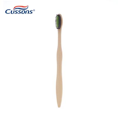 China 2012 Eco-friendly High Quality Natural Biodegradable Bamboo Toothbrush Manufacturer Low Price Charcoal Bristle Low Price OEM Custom Logo for sale