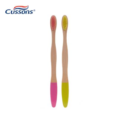 China Eco-friendly Natural Biodegradable Bamboo Toothbrush CE Approved Eco-friendly With OEM Bamboo Toothbrush Customized Packing And Logo for sale