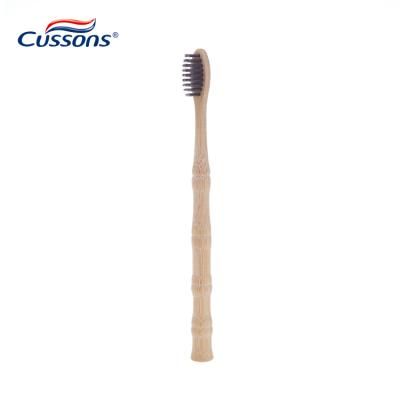 China Custom Eco-Friendly Biodegradable Natural Soft Natural Adult Eco Bristle Bamboo Bristle Toothbrush for sale