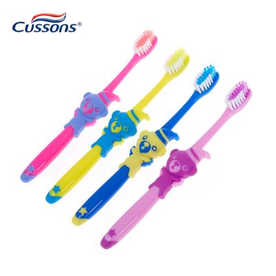 China Eco-friendly Natural Biodegradable Hot Selling Excellent Quality Customized Kids Colorful Soft Toothbrush for sale