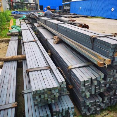 China Construction Flat Bar Square Steel Processing Customized Zero Cut Rolled Iron Bars for sale