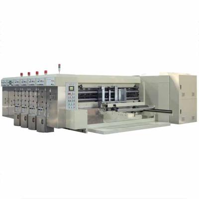 China Factory Water Ink Printer High Speed ​​Automatic Ink Printing Slotting Die Cutting Machine for sale