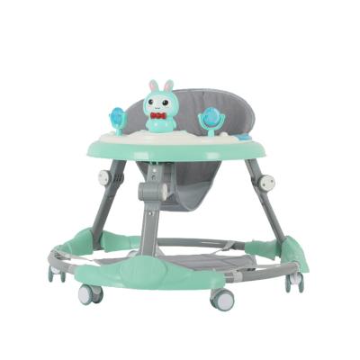 China Loopinfun Factory Factory Unisxe Flashing Musical Folding Baby Walker For Learning Stroller Walkers Baby Toys Anti Rollover Plastic Walker Wholesale for sale