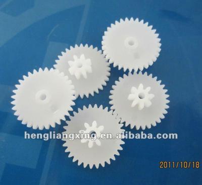 China OEM Small Plastic Double-Tooth Plastic Gear In Pom Material for sale