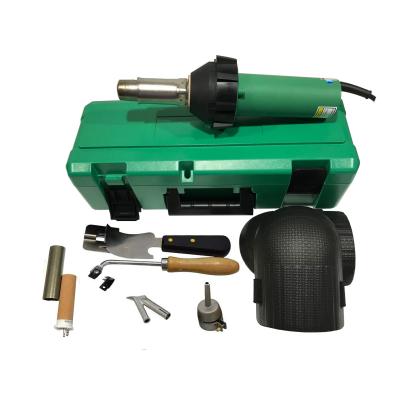 China 1600W Heat PVC/PE/PP/PVDF Welding Tool Professional Plastic Notcher Kit Professional Plastic Notcher Torch Jet Hot Air Gun Cool/Hot Air With Quarter Moon Knife for sale