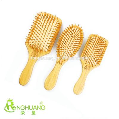 China Hot sales good quality compact comb comb bamboo wooden hair brush massage brush090 for sale