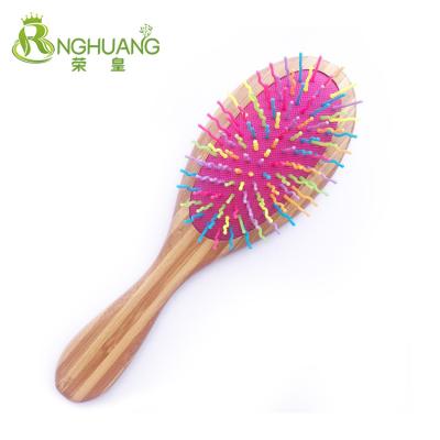 China OEM / ODM Waterproof Bamboo Hair Brush / Fashion Bristle Nylon Hair Brush for sale