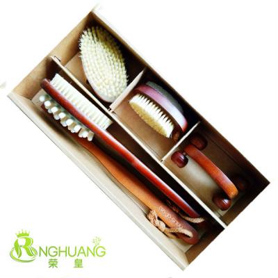 China Blood Circle Stimilute Retail Sisal Body Brush Vegan Bath Dry Brush Gift Set for sale