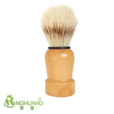 China Clear Shaving Badger Hair Shaving Brush and Chrome Wood Holder for sale