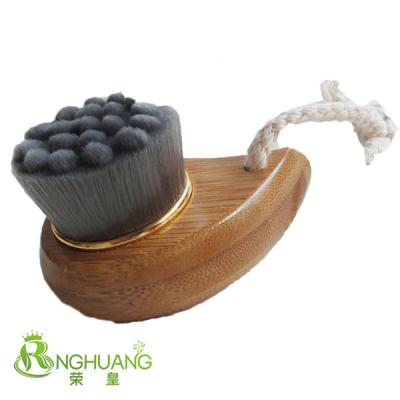 China All Natural Charcoal Bristle Soft Face Brush Bamboo Facial Cleaning for sale