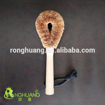 China All natural pot. Pan Brush with Natural Oil Free Bristle Sisal Handle Dish Brush Wood Dish Brush for sale