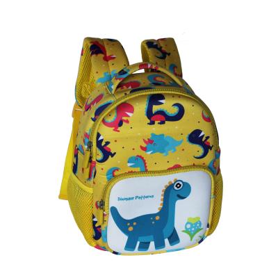 China New design anti-theft neoprenr cartoon dinosaur kindergarten kids backpack kids school bags for girls boys for sale