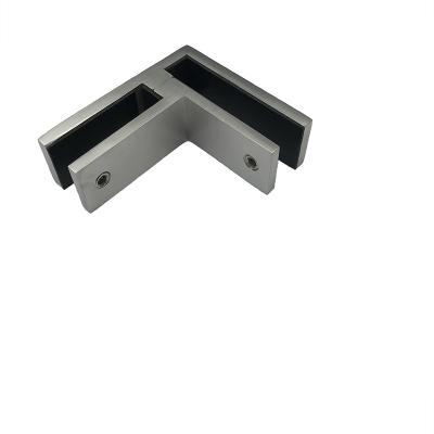 China Connection stainless steel 316 90 degree balustrade rigi bracket glass flange for sale