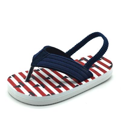 China Summer Kids Colorful Printing Flip Flops Slippers Anti-slippery EVA Material for sale