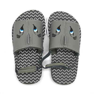 China 2020 New Shark Design Kids Gray Sandals Boys Flat Sandals for sale