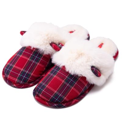 China Custom Cute Plush Ladies Winter Fashion Trend Fashion Soft Plush Indoor Slippers for sale