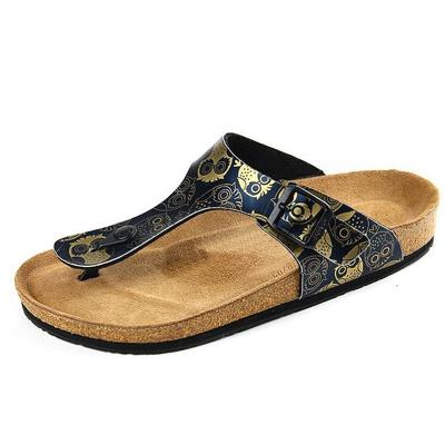 China Good Price Custom Made Flat Cork Sandal Mens Beach Flat Cork Sandals for sale